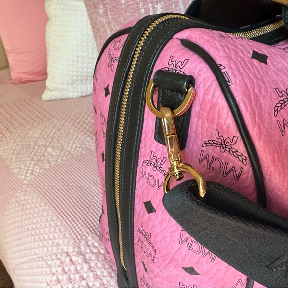 AUTHENTIC MCM PINK DUFFLE BAG - Picture 7 of 16